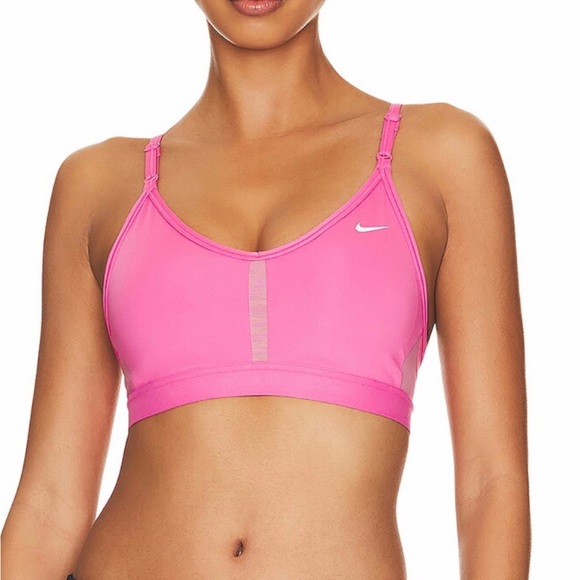 NWT Nike Indy Bra in Pinksicle/White Logo - Picture 7 of 9